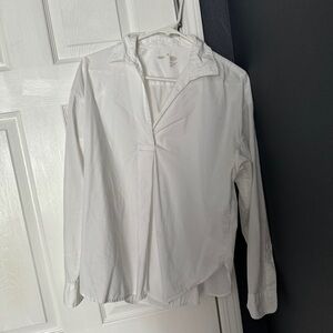 White collar v neck muji